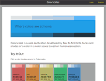 Tablet Screenshot of colorscales.com